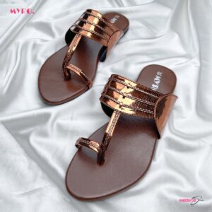 Myro Copper Braided Chappal