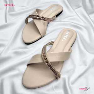 Myro Cream Fuschia Flat