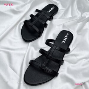 Myro Black Caged Slide