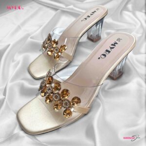 Zollan Gold High Glass Heel