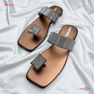 Rhinestone Copper Flat