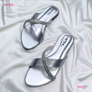 Myro Silver Fuschia Flat