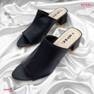 Chestnut Black Mules