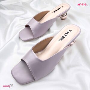 Ivory Lavender Low Heel