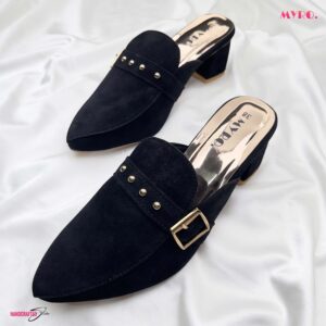 Majestic Black Mules