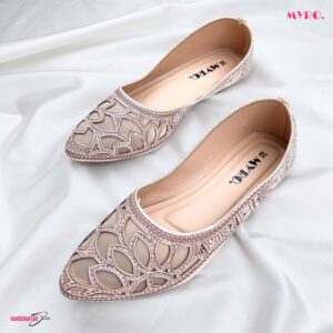 Flora Rose Gold Mules
