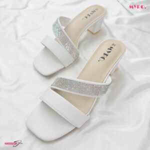 Eleganza White Heel