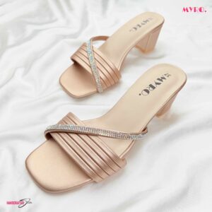 Floral Rose Gold Heel