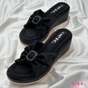 Prismatic Black Boston Heel