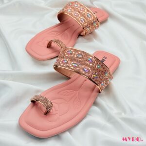 Irisa Kashmiri Rose Gold Chappal